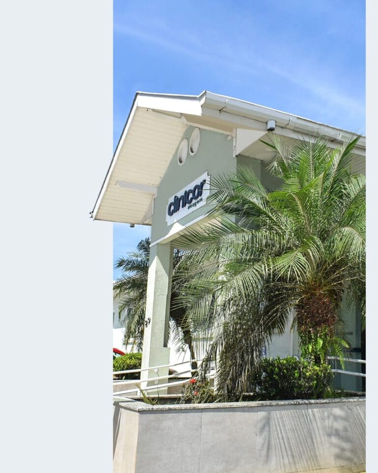 Fachada da Clinicor em Indaial